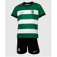 Dětský fotbalový dres Sporting CP 2023-24 Domácí Krátký Rukáv (+ trenýrky)